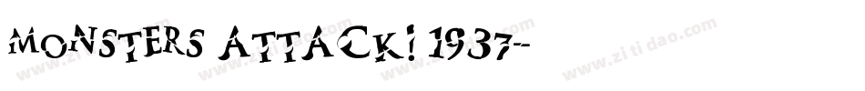 Monsters Attack! 1937字体转换